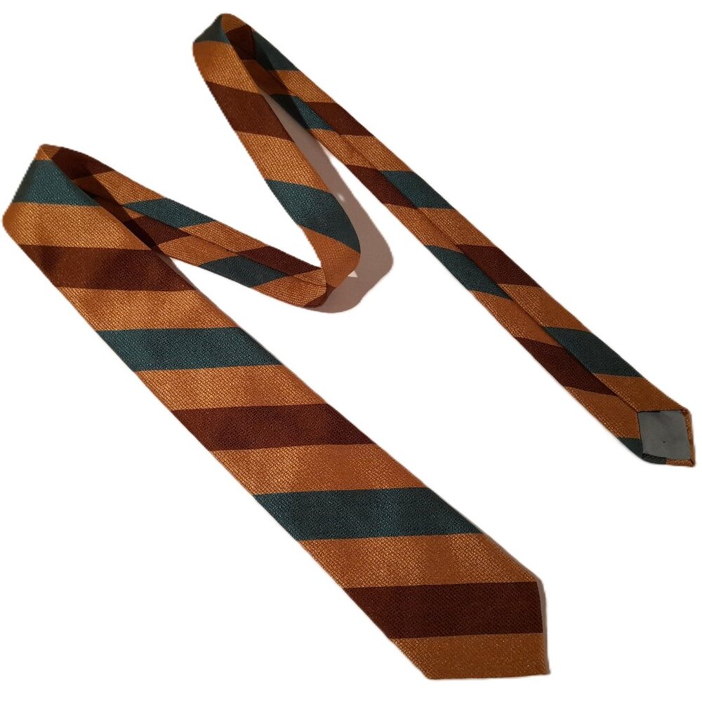Vintage 60s Skinny Tie Necktie Excellon by Abbey Golden Yellow